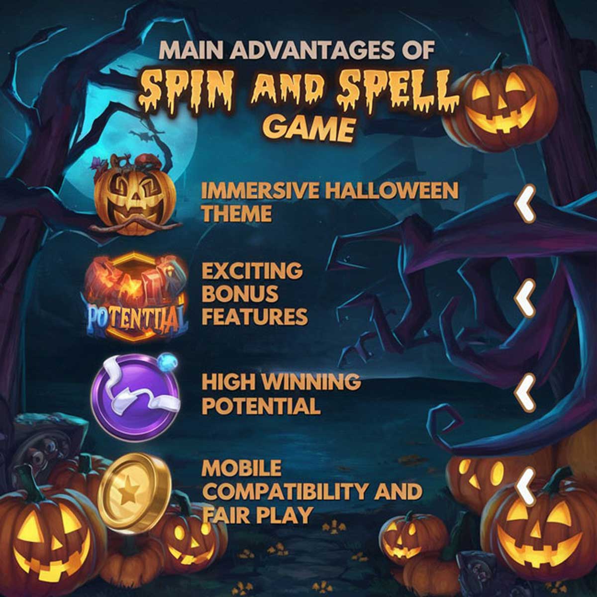 Spin and Spell slot machine game