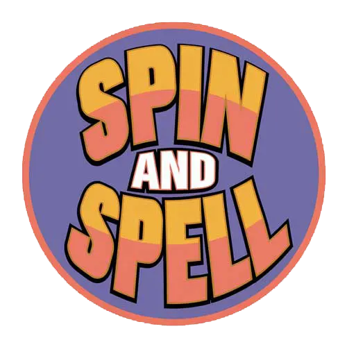 Spin and Spell slot machine logo